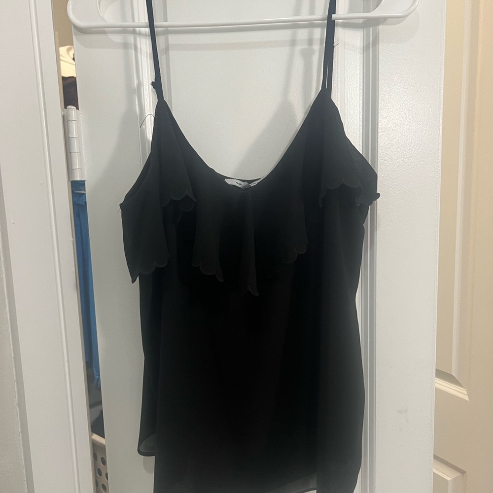 Naked Zebra black scalloped tank. Never worn before. Size Medium.